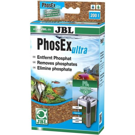 JBL PhosEx ultra 6254100, Filtermasse zur Entfernung von Phosphat aus Aquarienwasser, 340 g